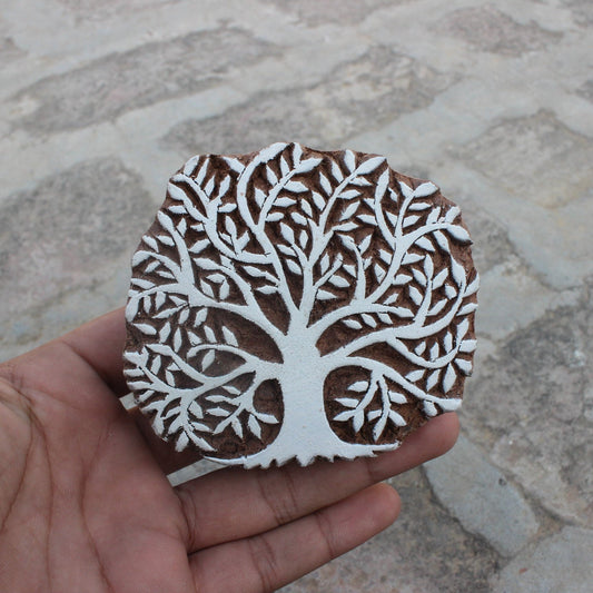 Tree Of Life Hand Block Stamp Hand Carved Wooden Stamp Wood Block Printing Fabric Stamp Textile Printing Block Indian Tree Textile Block Art